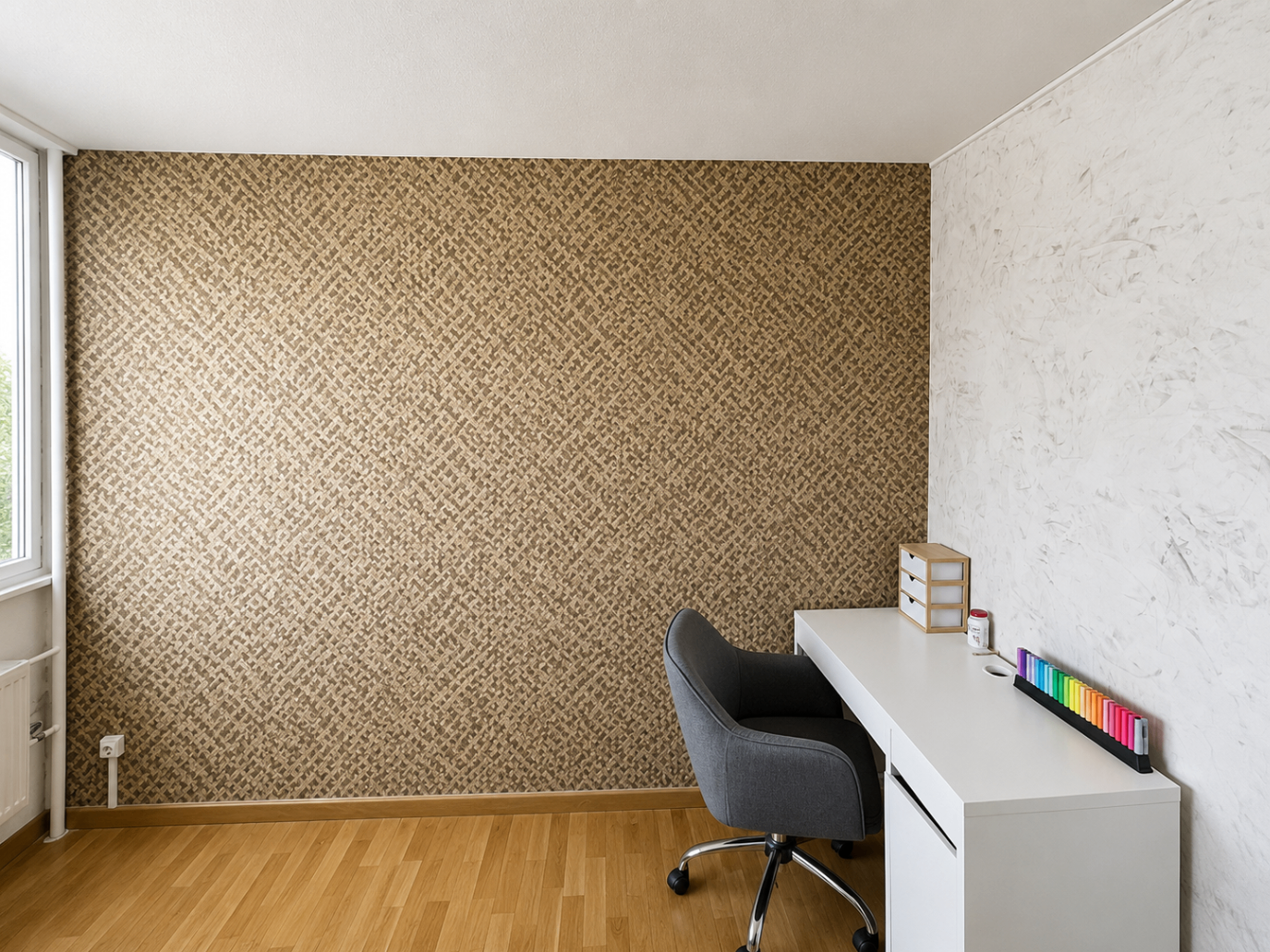 Deuxième chambre du T3 avec bureau — Saint-Étienne La Métare